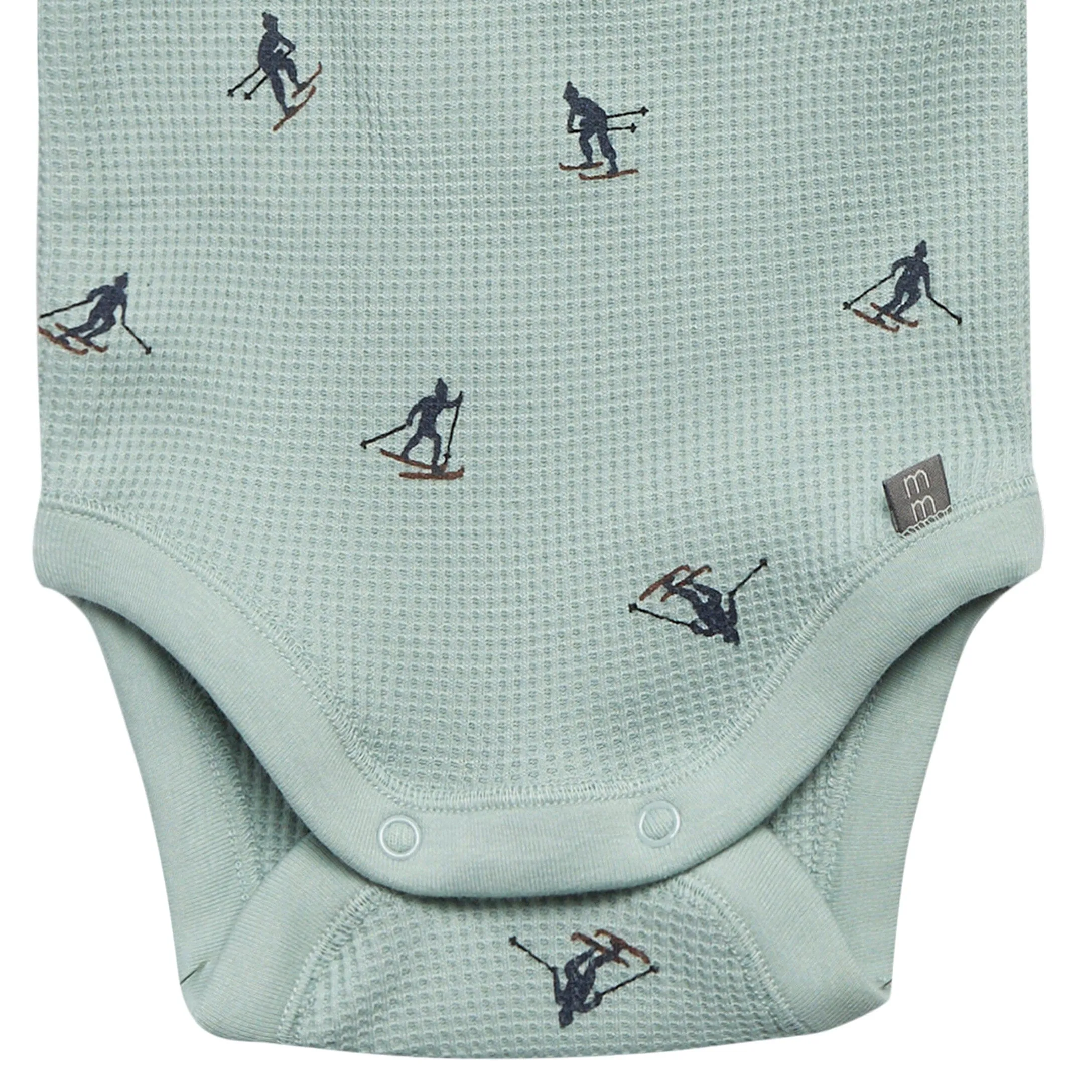 2-Piece Baby Neutral Blue Skier Bodysuit and Pant Set