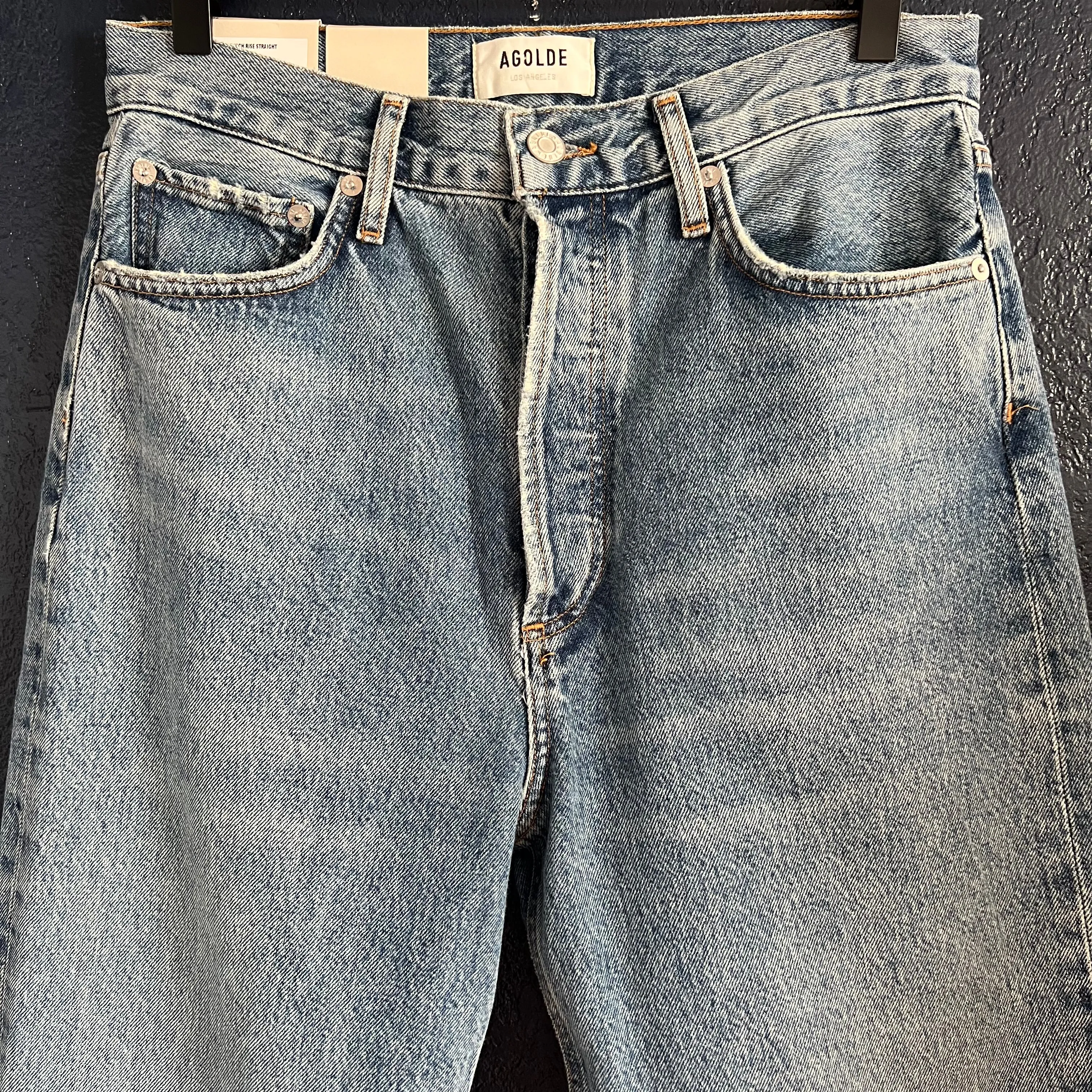 Agolde 90's Pinch Waist High Rise Straight Jeans