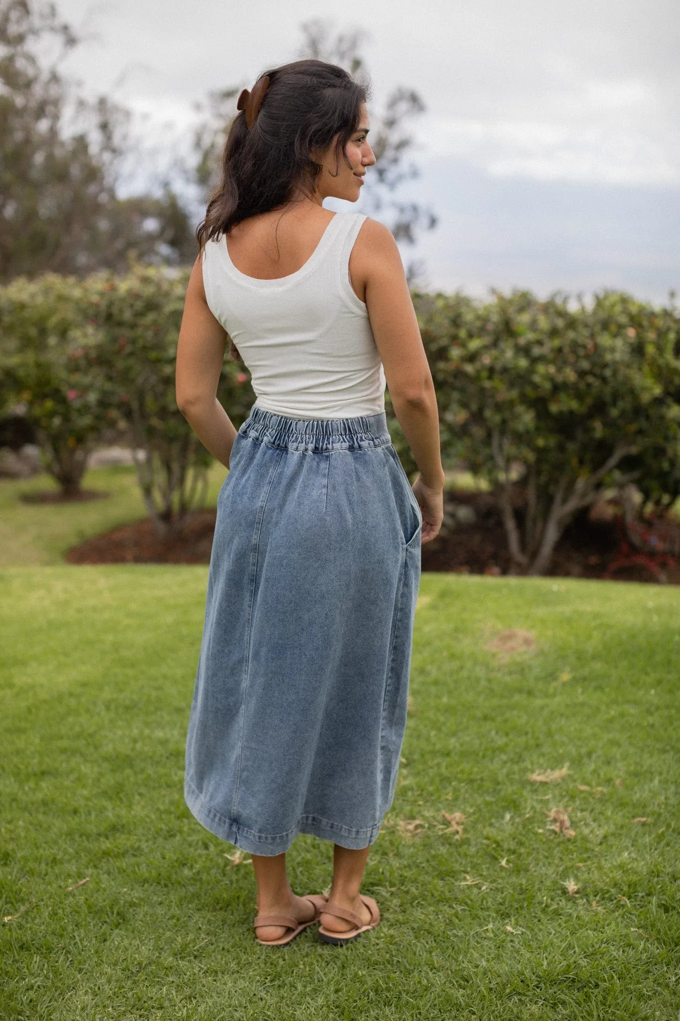 Alana Denim Skirt - Light Wash