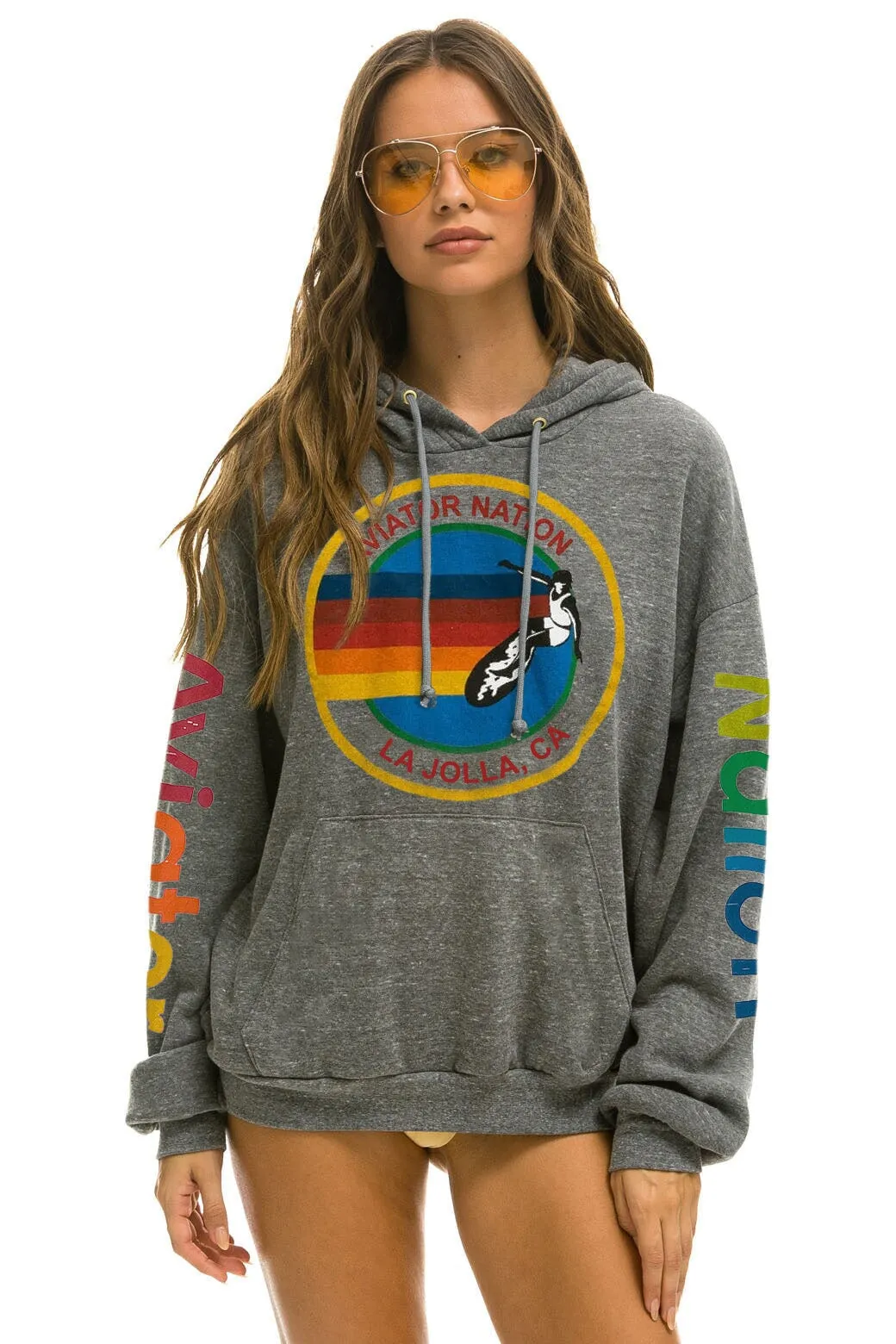 AVIATOR NATION LA JOLLA RELAXED PULLOVER HOODIE