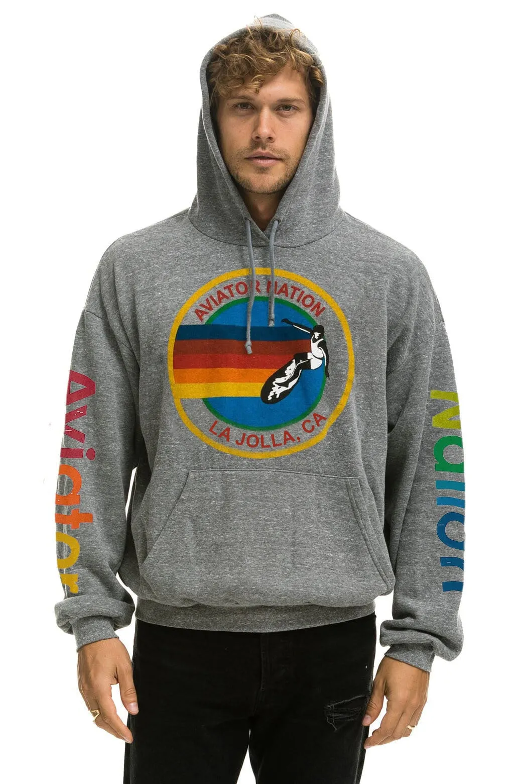 AVIATOR NATION LA JOLLA RELAXED PULLOVER HOODIE