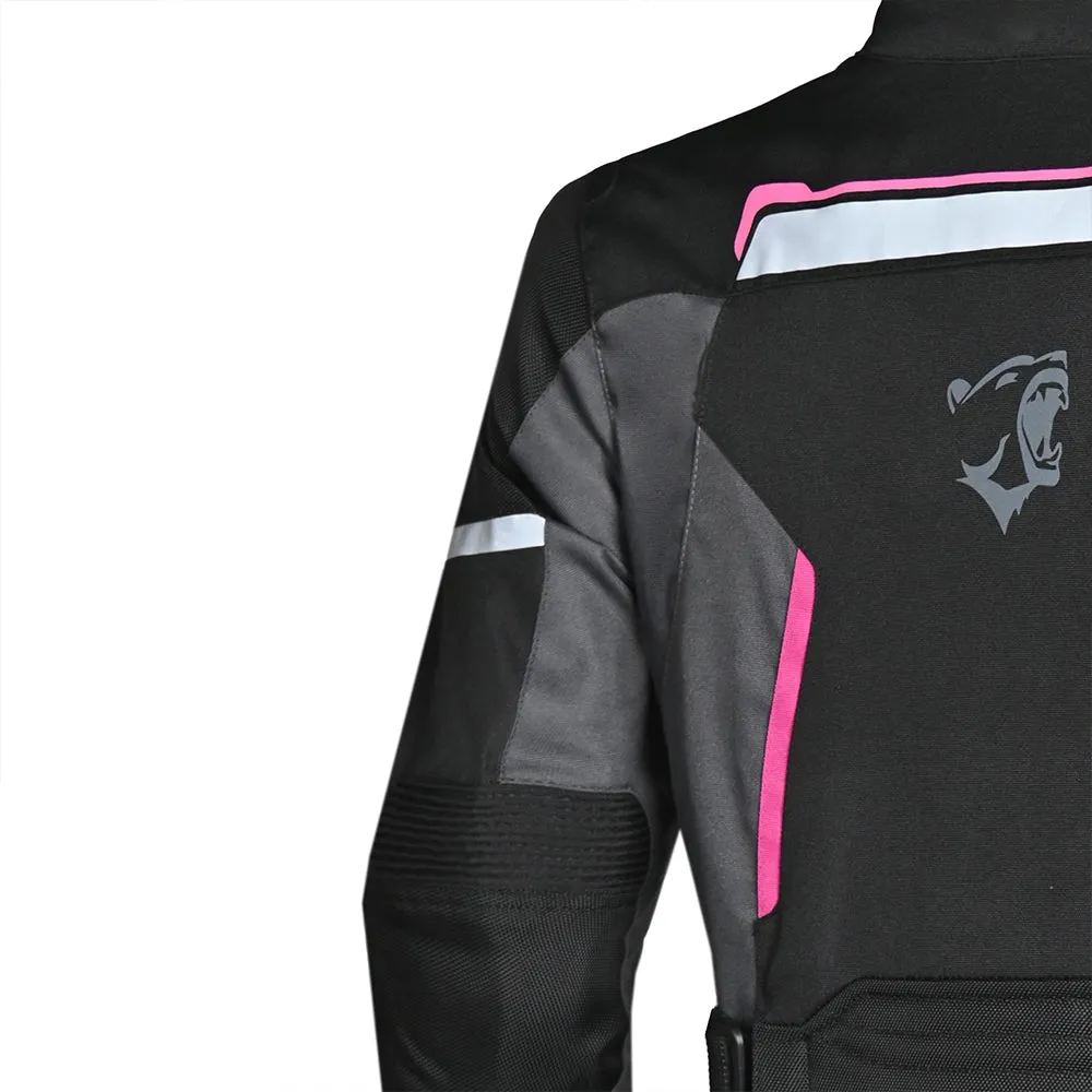 BELA Hurrican Lady Motorcycle Jacket Black Fuchsia