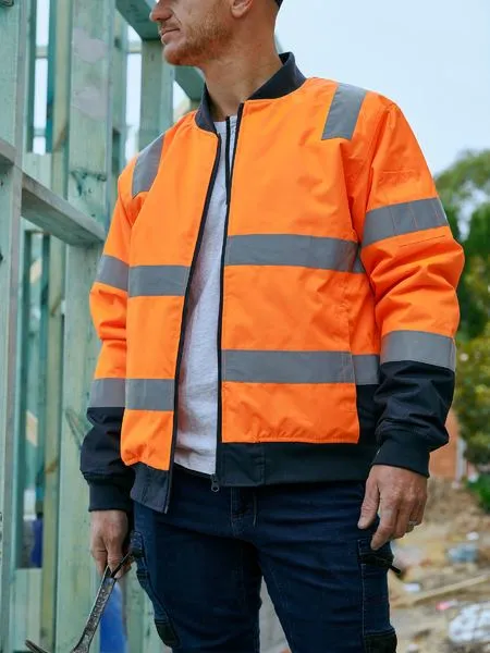 Bisley Taped Two Tone Hi Vis Bomber Jacket (BJ6730T)