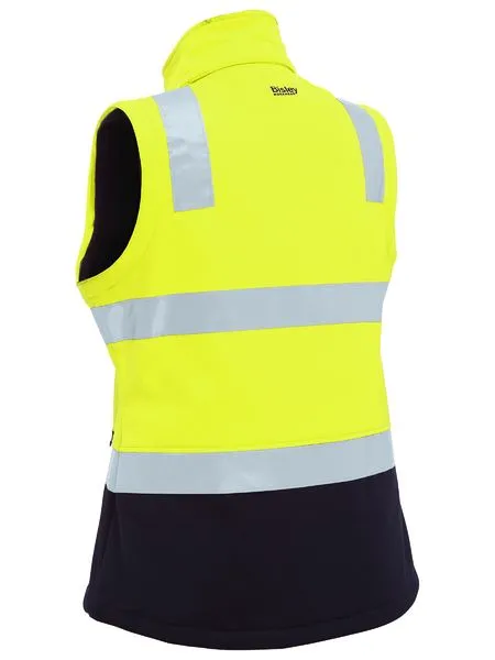 Bisley Womens Taped Two Tone Hi Vis 3 in 1 Soft Shell Jacket (BJL6078T)