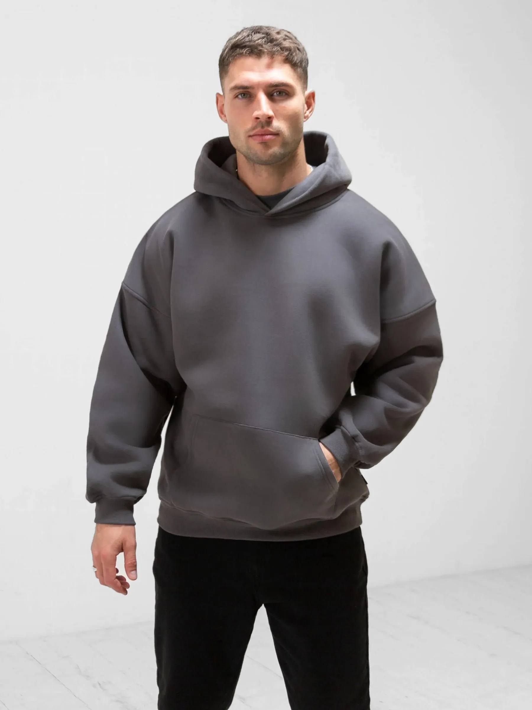 BLKLY Relaxed Hoodie - Charcoal