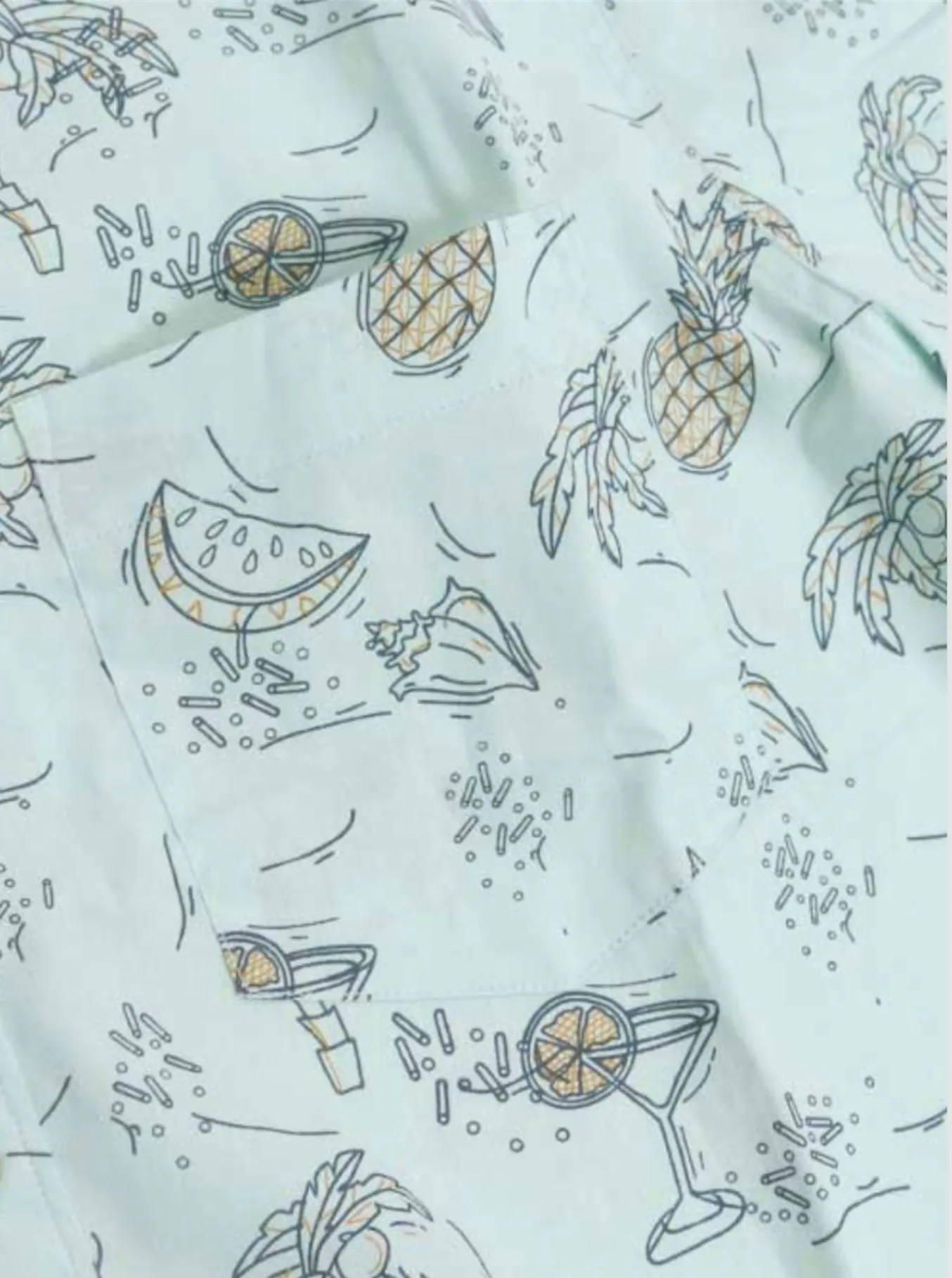 Brian's Tropical Print Woven Shirt