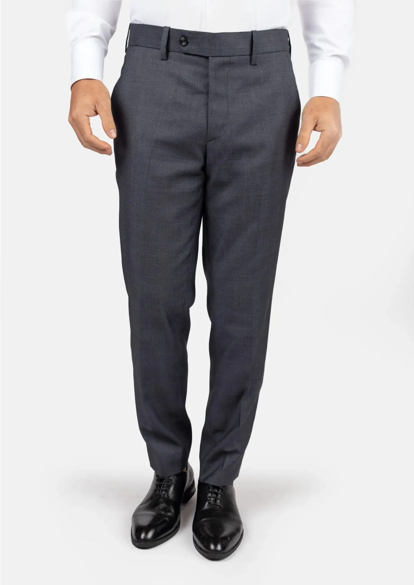 Charcoal Prince of Wales Pants