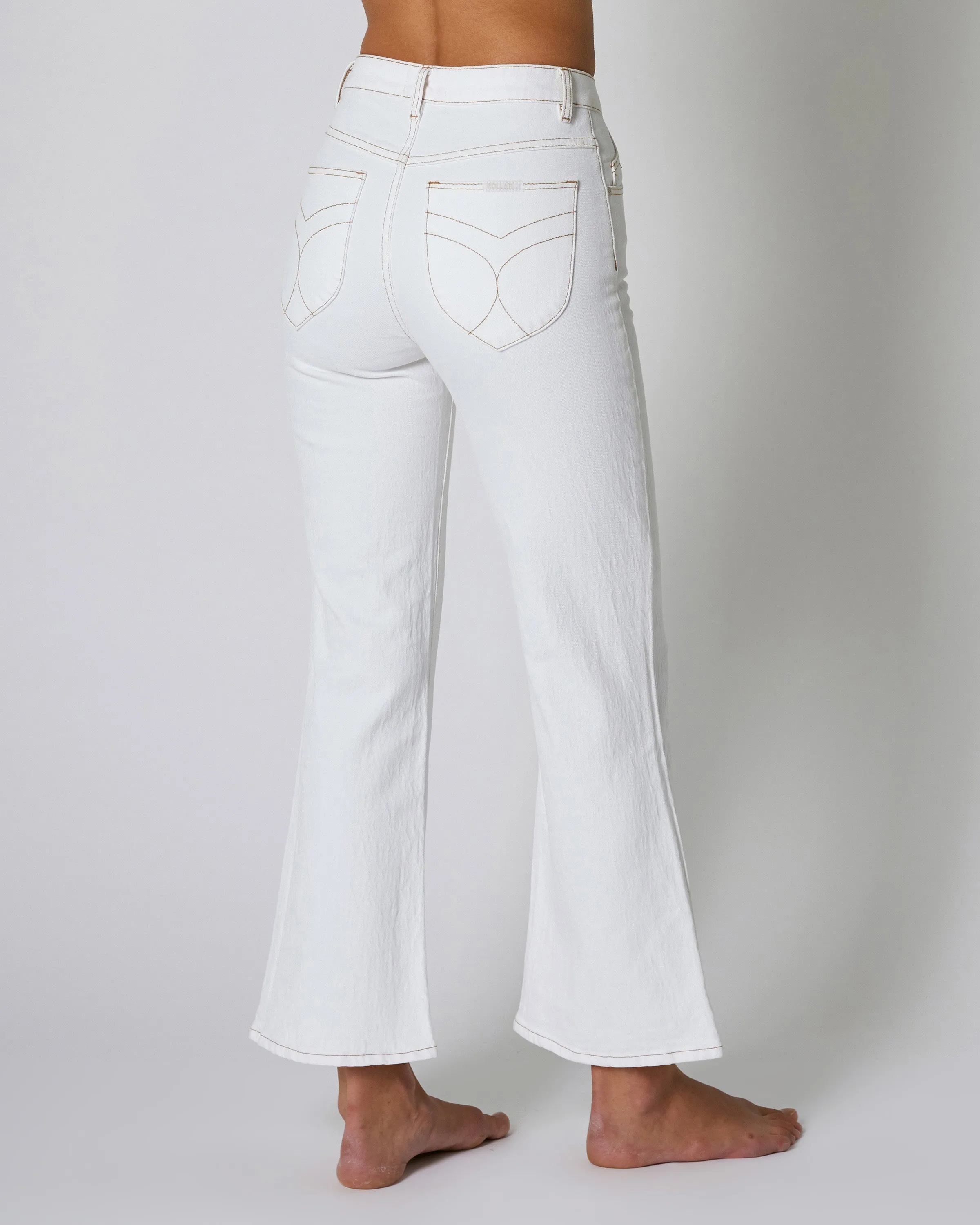 Classic Straight Ankle Denim in 80s White