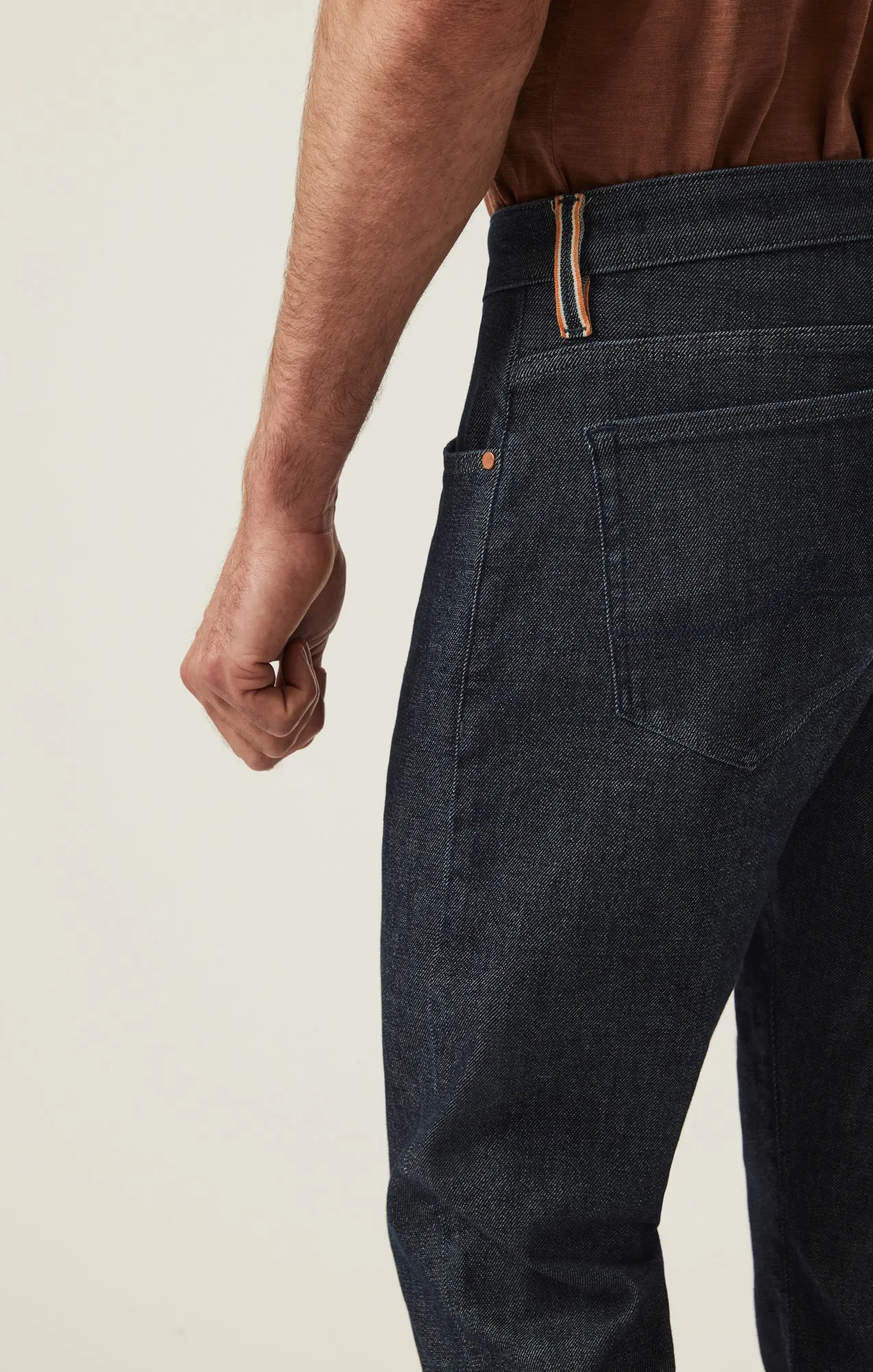 Courage Straight Leg Pants in Dark Blue Selvedge