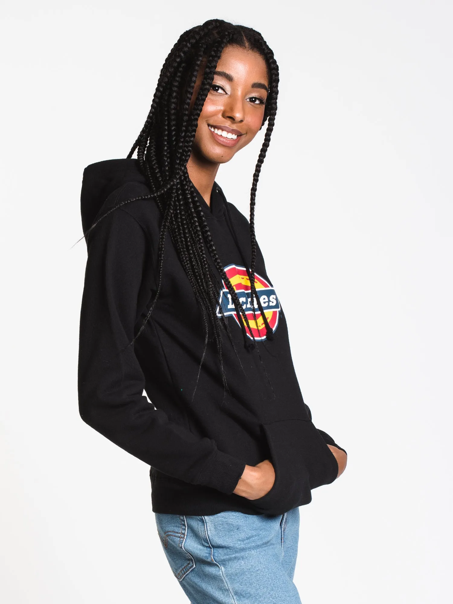 DICKIES RELAXED LOGO PULLOVER HOODIE  - CLEARANCE