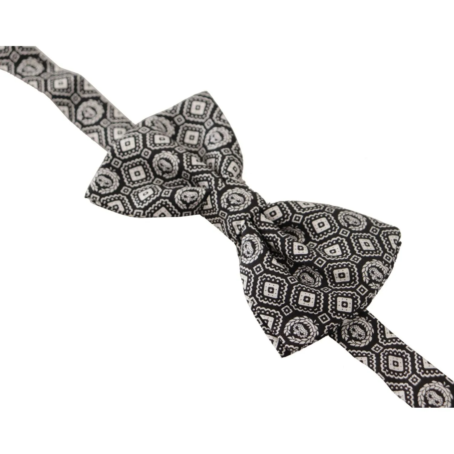 Dolce & Gabbana Elegant Silk Black Bow Tie