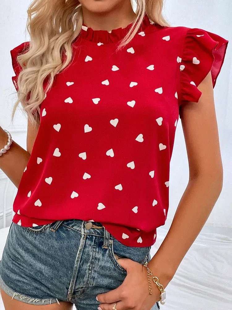 Elegant Ruffle Chiffon Blouse for Women