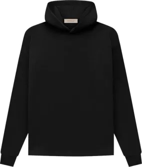 Fear of God Essentials Relaxed Hoodie 'Stretch Limo', black