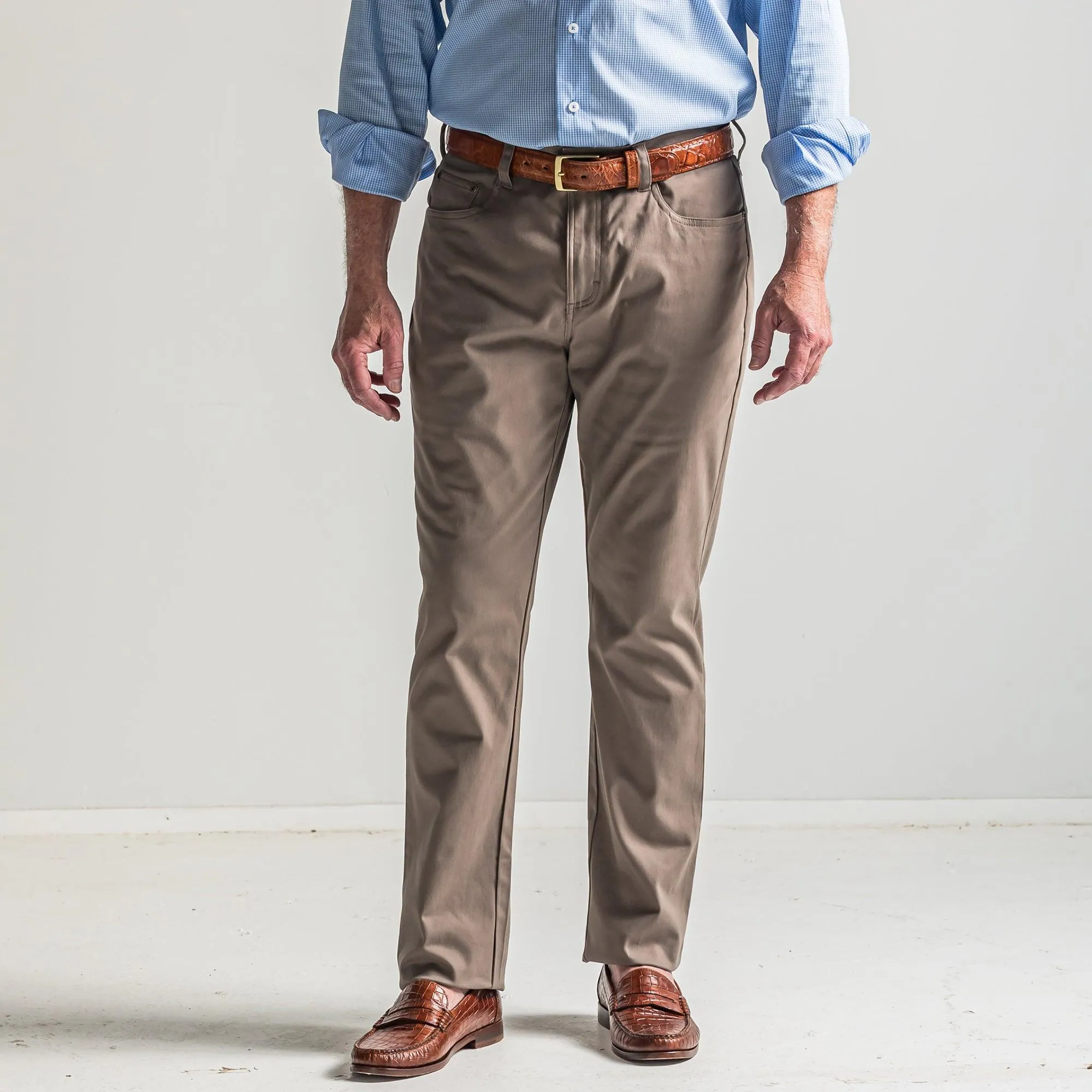 Flex Five Pocket Stretch Pant Walnut