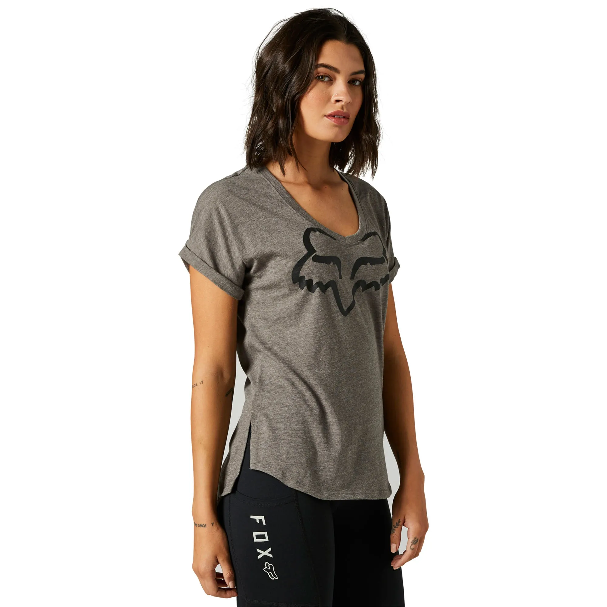 Fox Racing Womens Boundary T-Shirt Graphite Grey