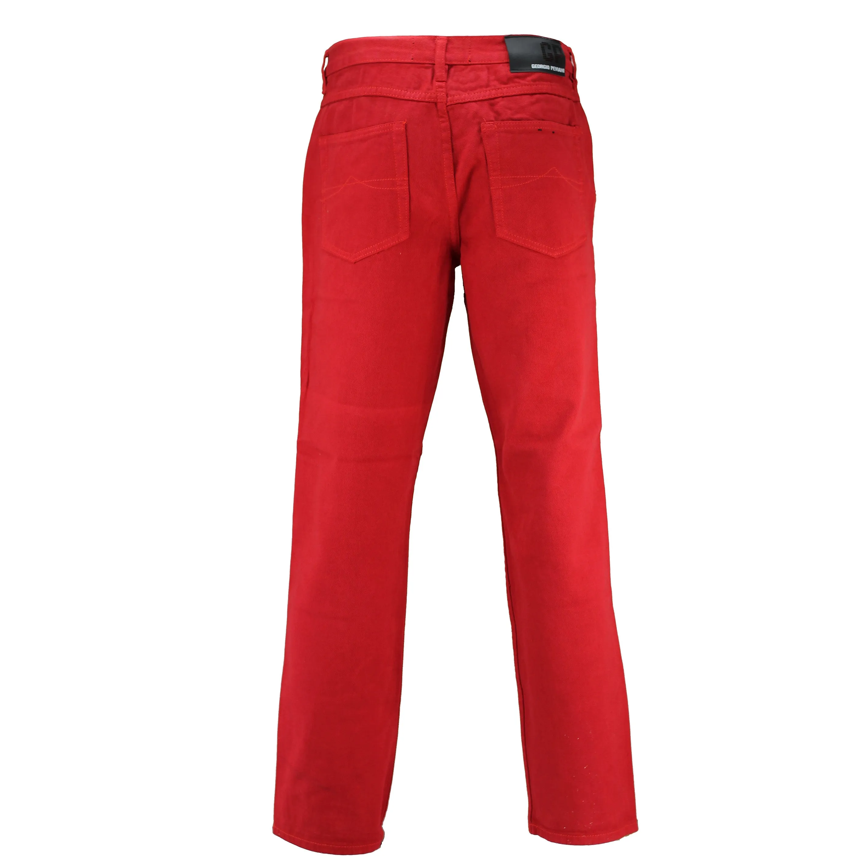 Georgio Peviani Comfort Fit Jeans - Red