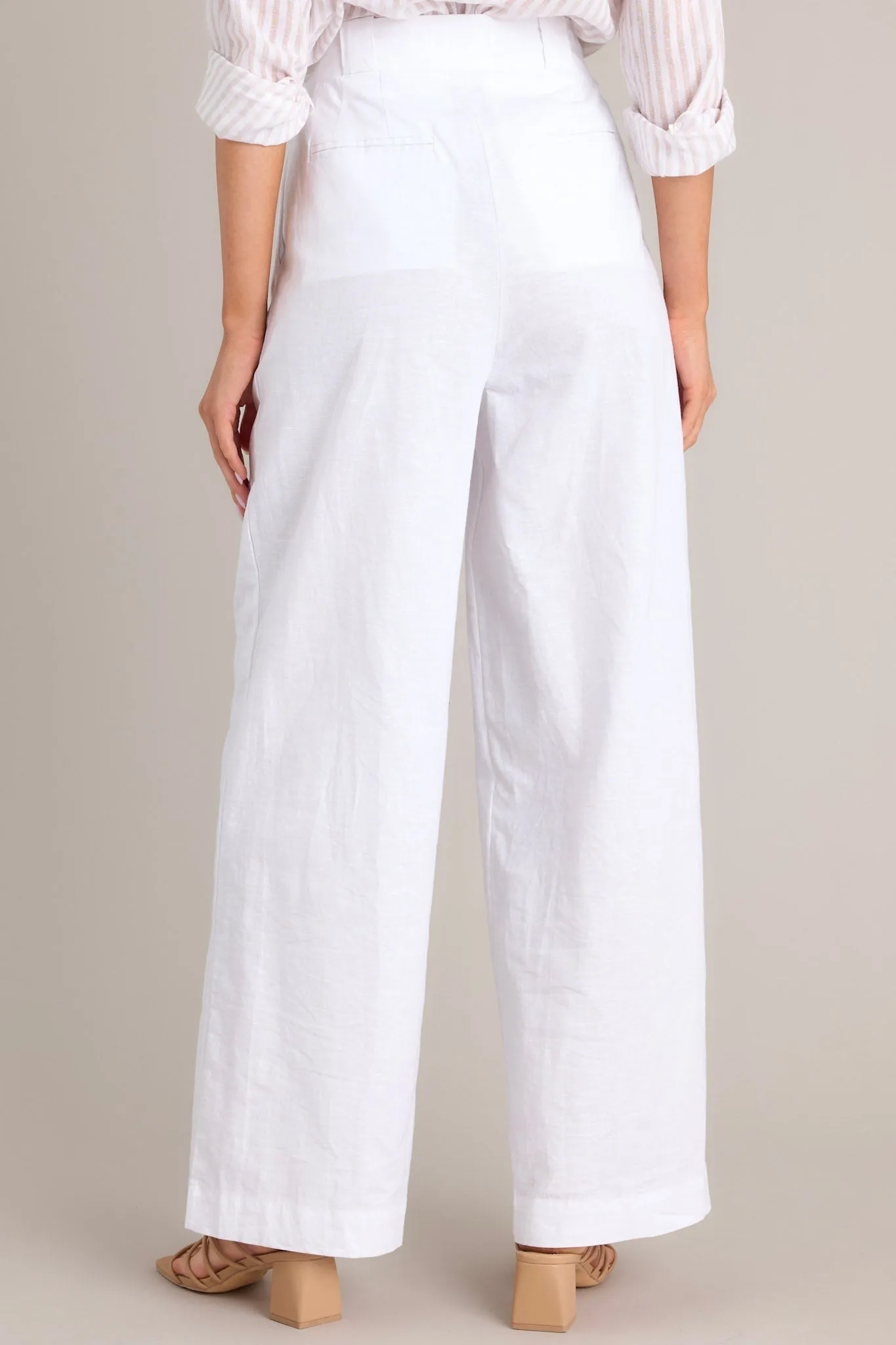 Get What You Need White Linen Pants