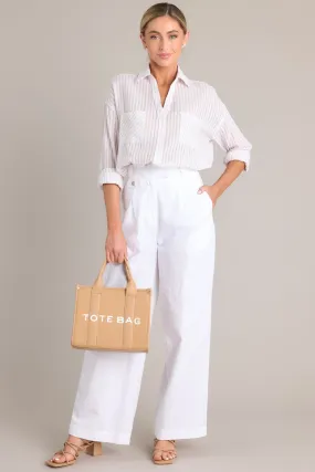 Get What You Need White Linen Pants