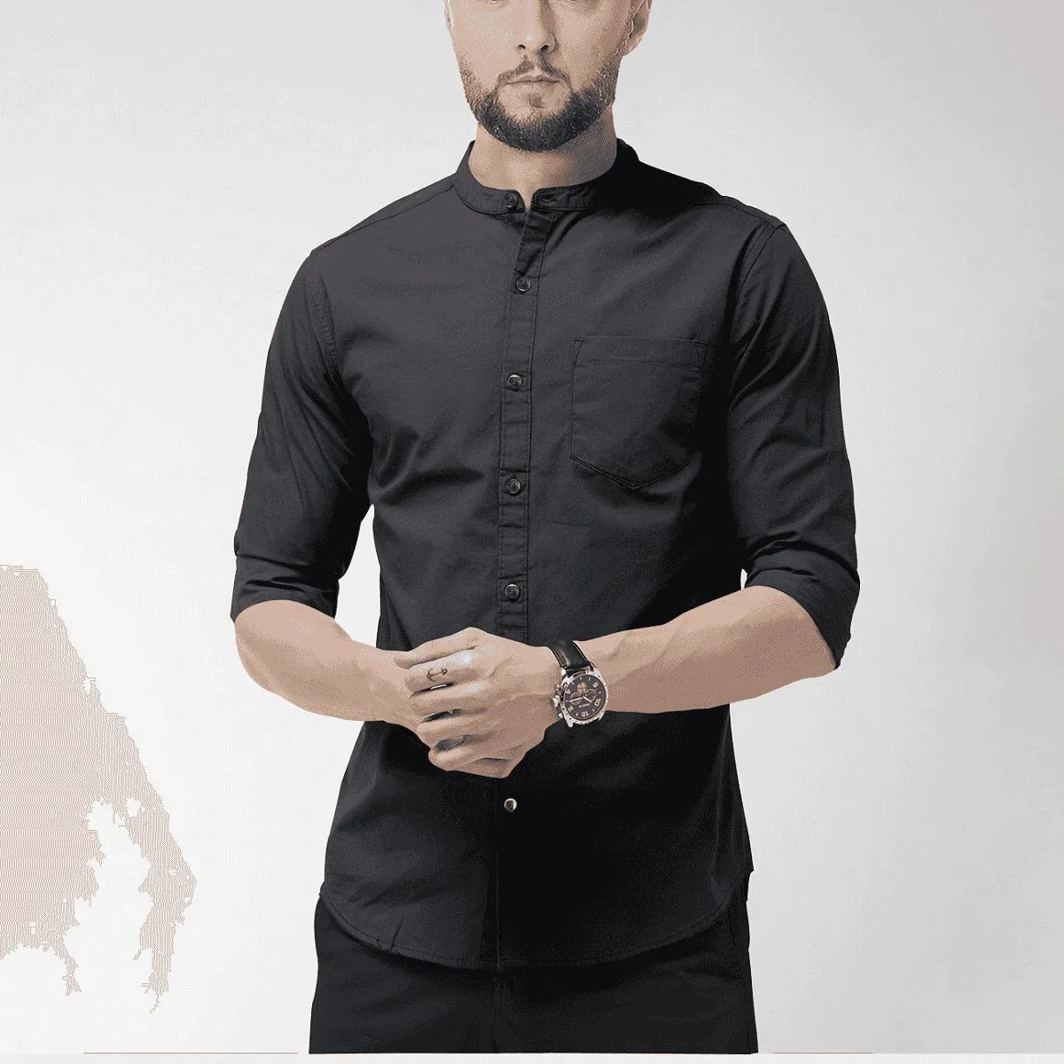 Hemploom - Elegant Hemp Shirt in Black