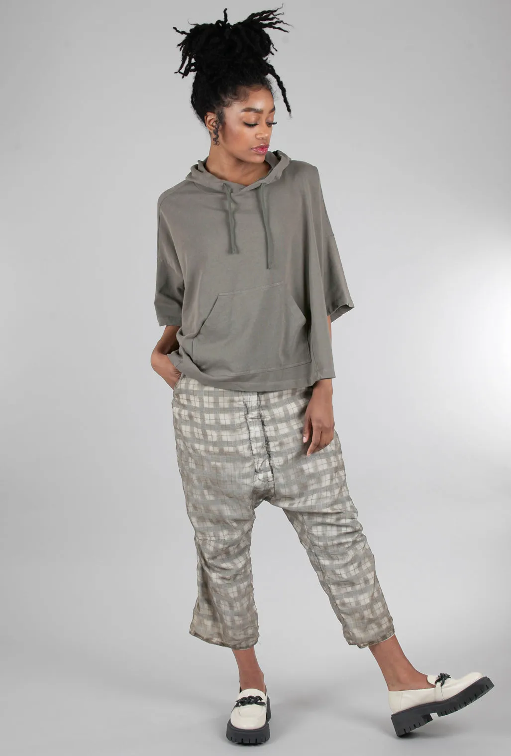 Illusion Layer Check Pant, Linen