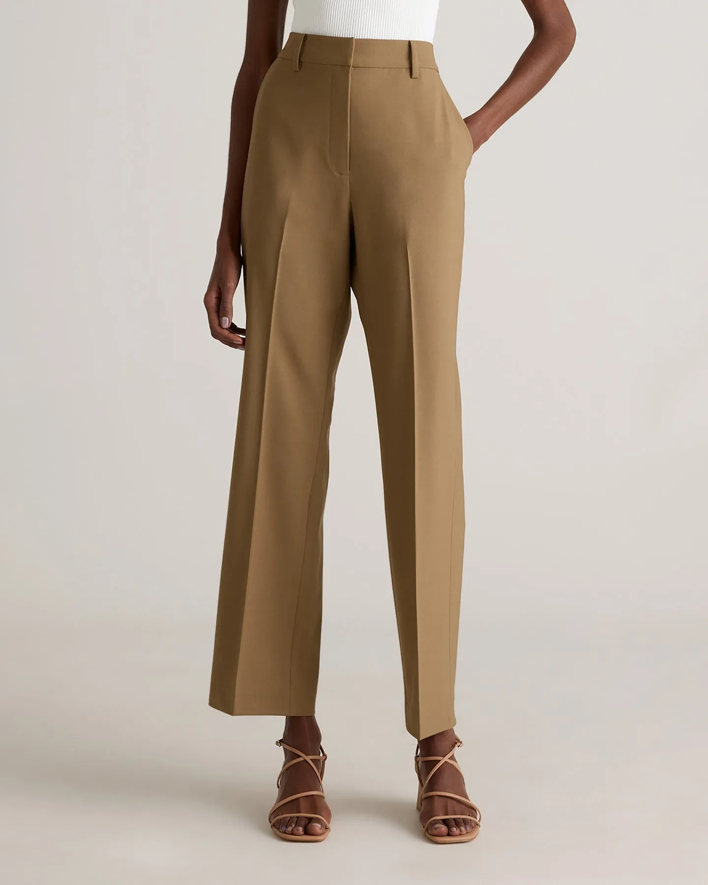 Italian Wool Straight Leg Pants