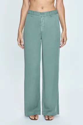 Jadyn Low Slung Palazzo Pant | Olivine Wash