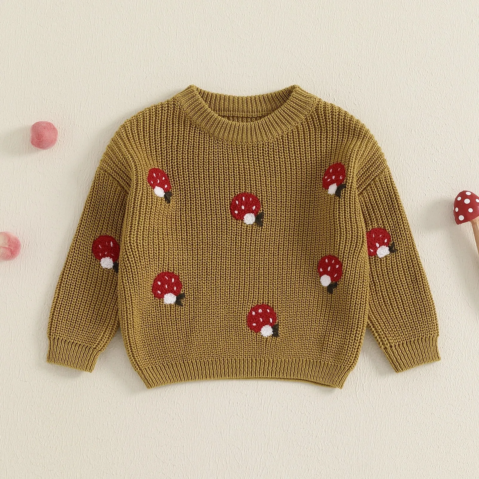 LUCKY MUSHROOM Knitted Sweater