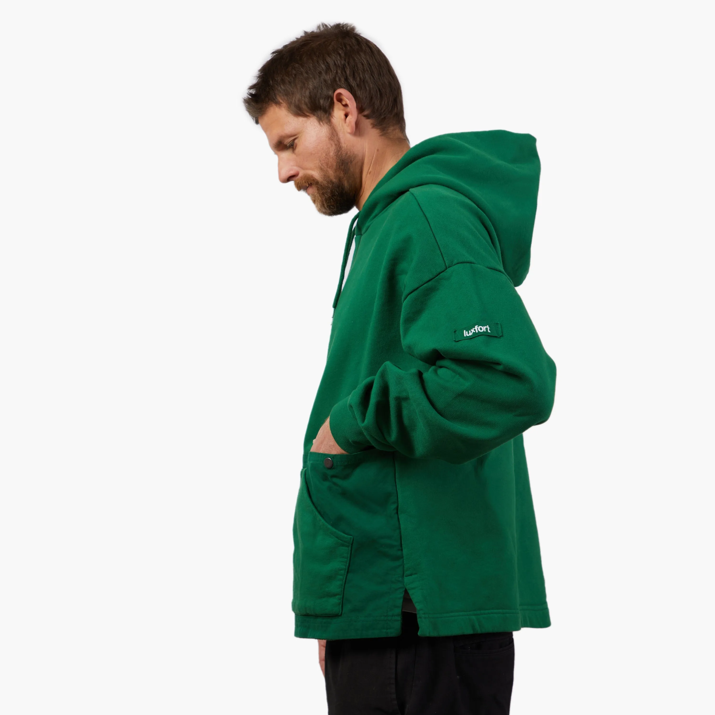 Luxfort Men's Green Botanist Hoodie in Forest