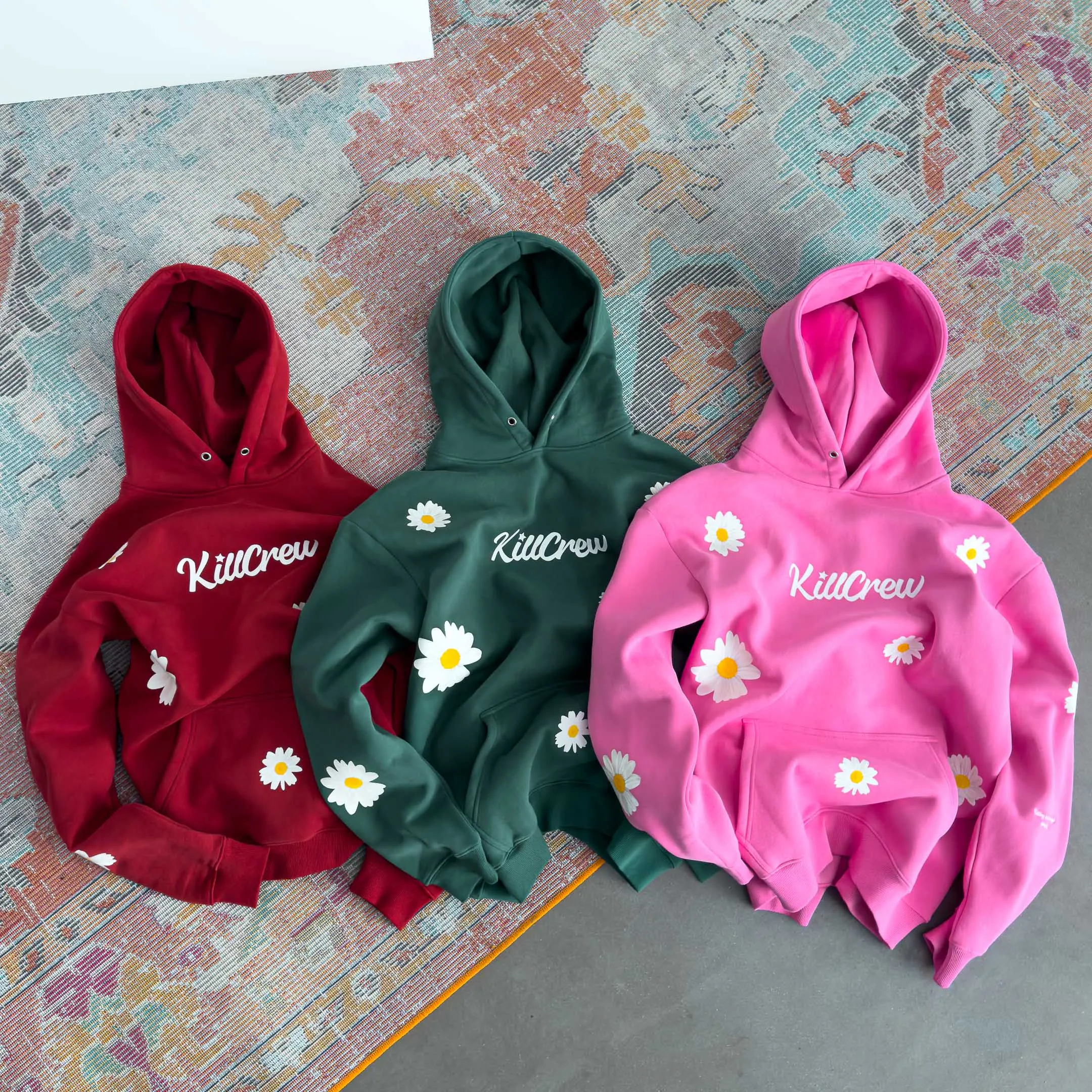 OVERSIZED LUX "DAISY" HOODIE - PINK