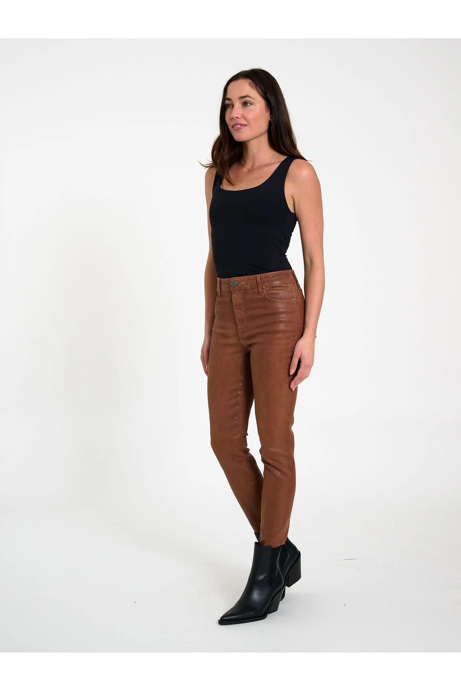 Parker Smith Bombshell Skinny Pants PW2041KAI | Slick Toffee | Clearance Final Sale