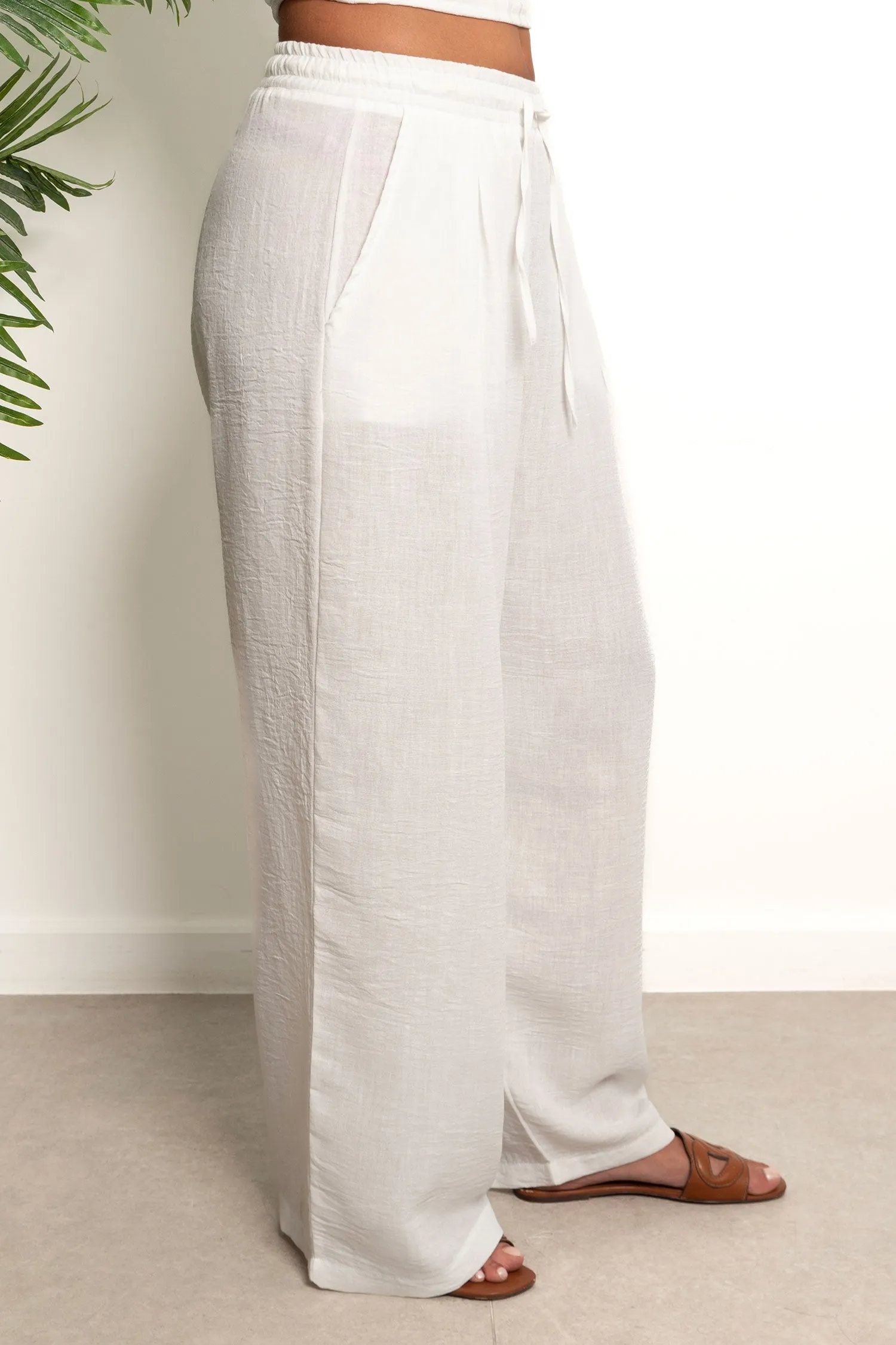 Pleated Linen Pants - Catwalk