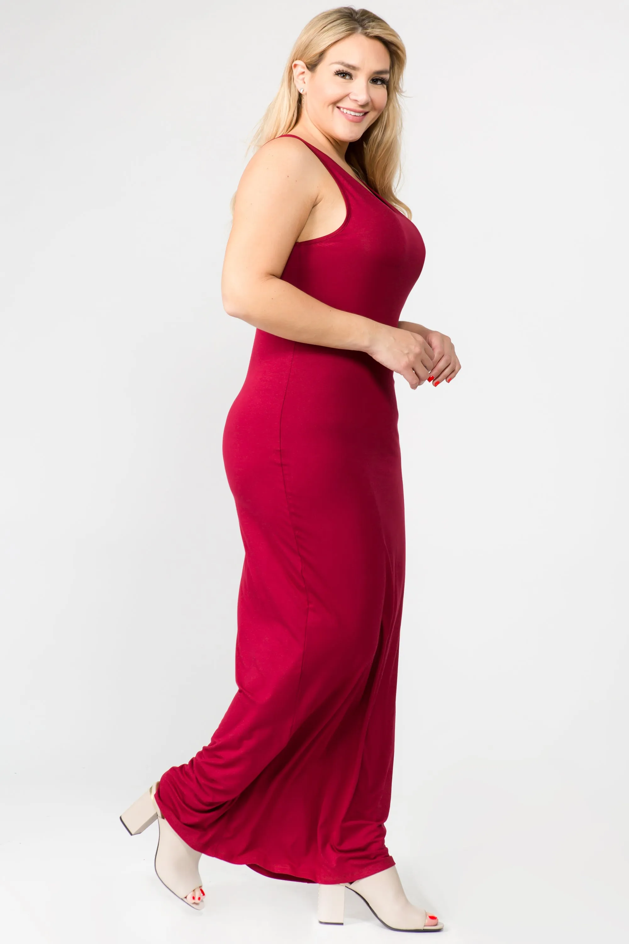 Plus Size Easy Breezy Tank Maxi Bodycon Dress