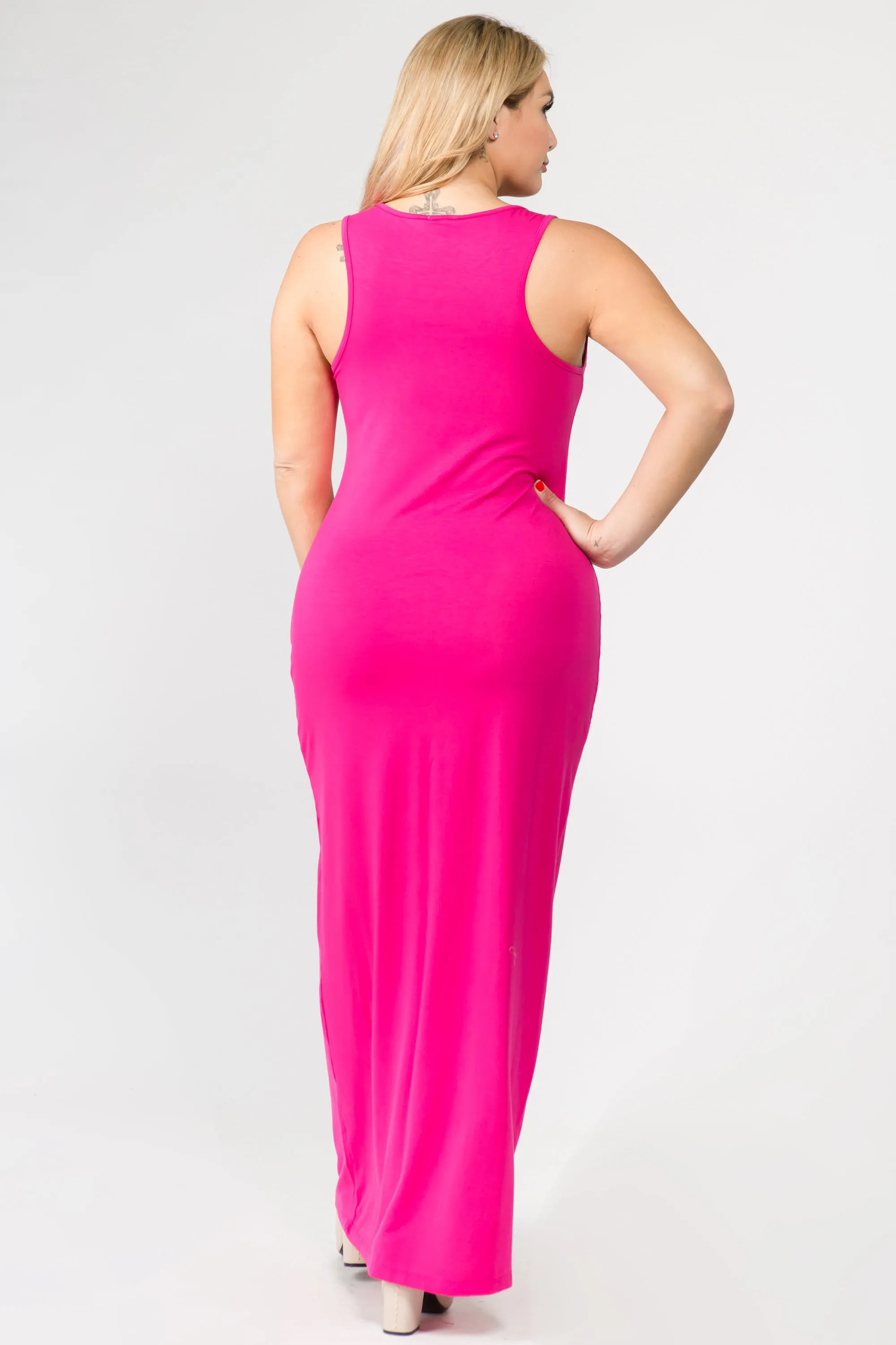 Plus Size Easy Breezy Tank Maxi Bodycon Dress