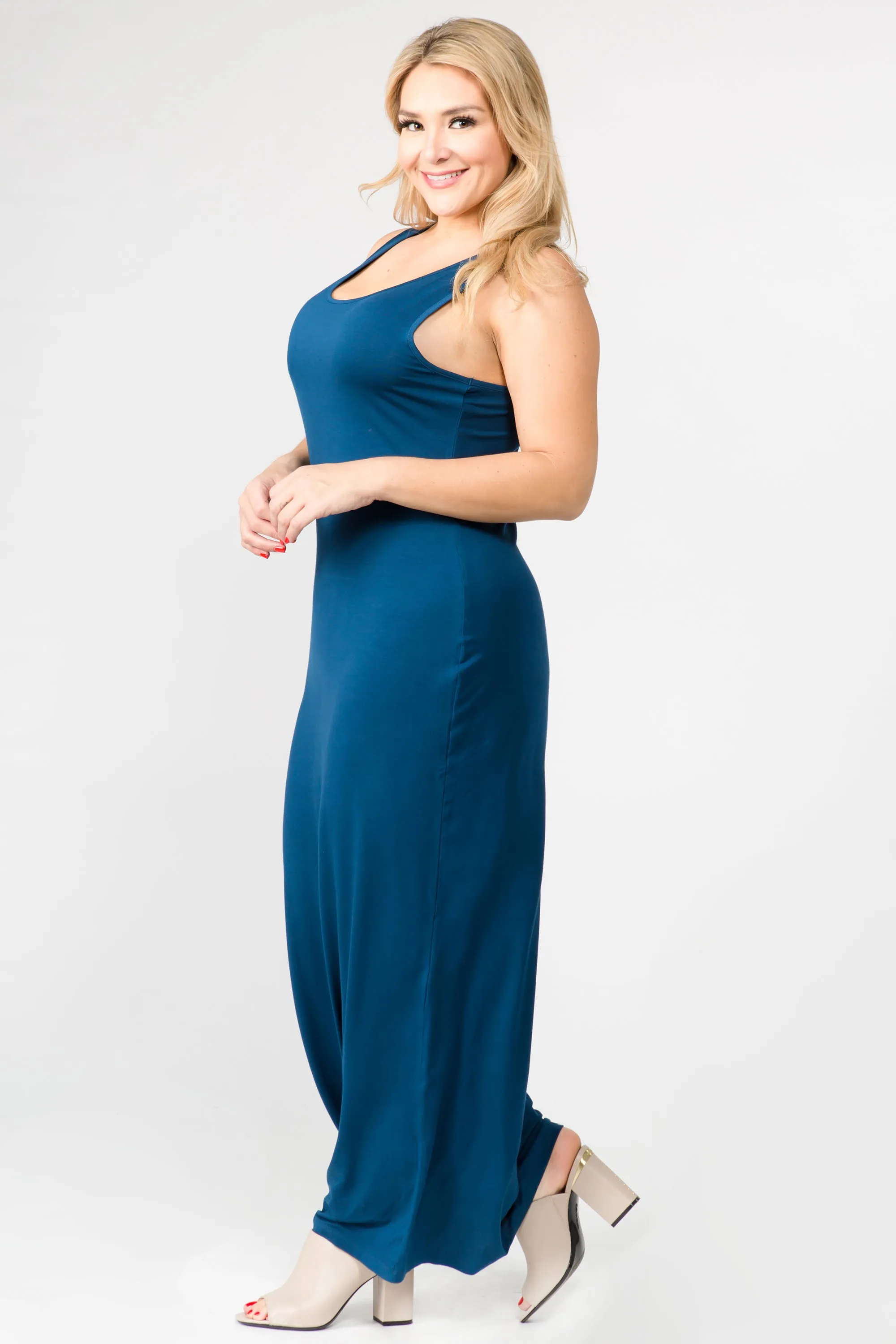 Plus Size Easy Breezy Tank Maxi Bodycon Dress