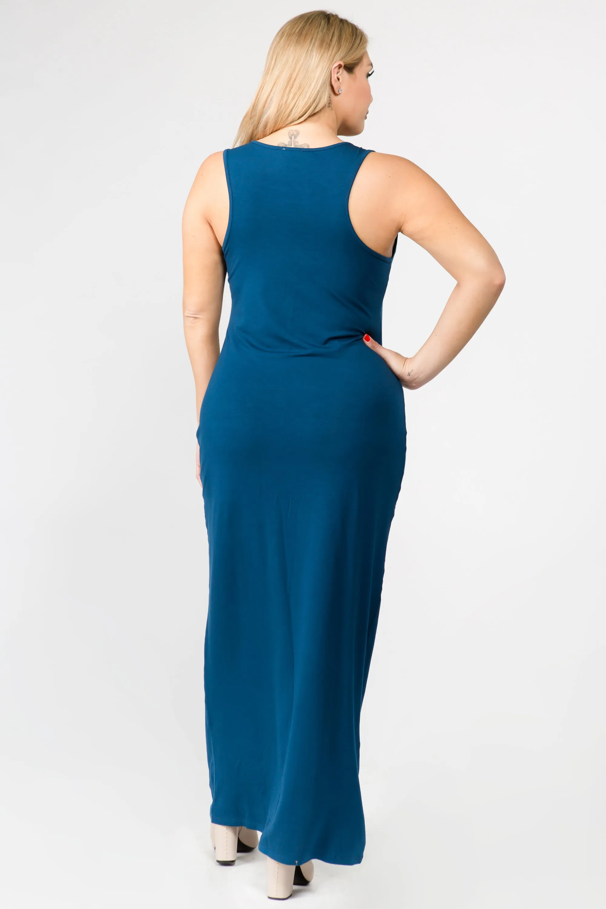 Plus Size Easy Breezy Tank Maxi Bodycon Dress