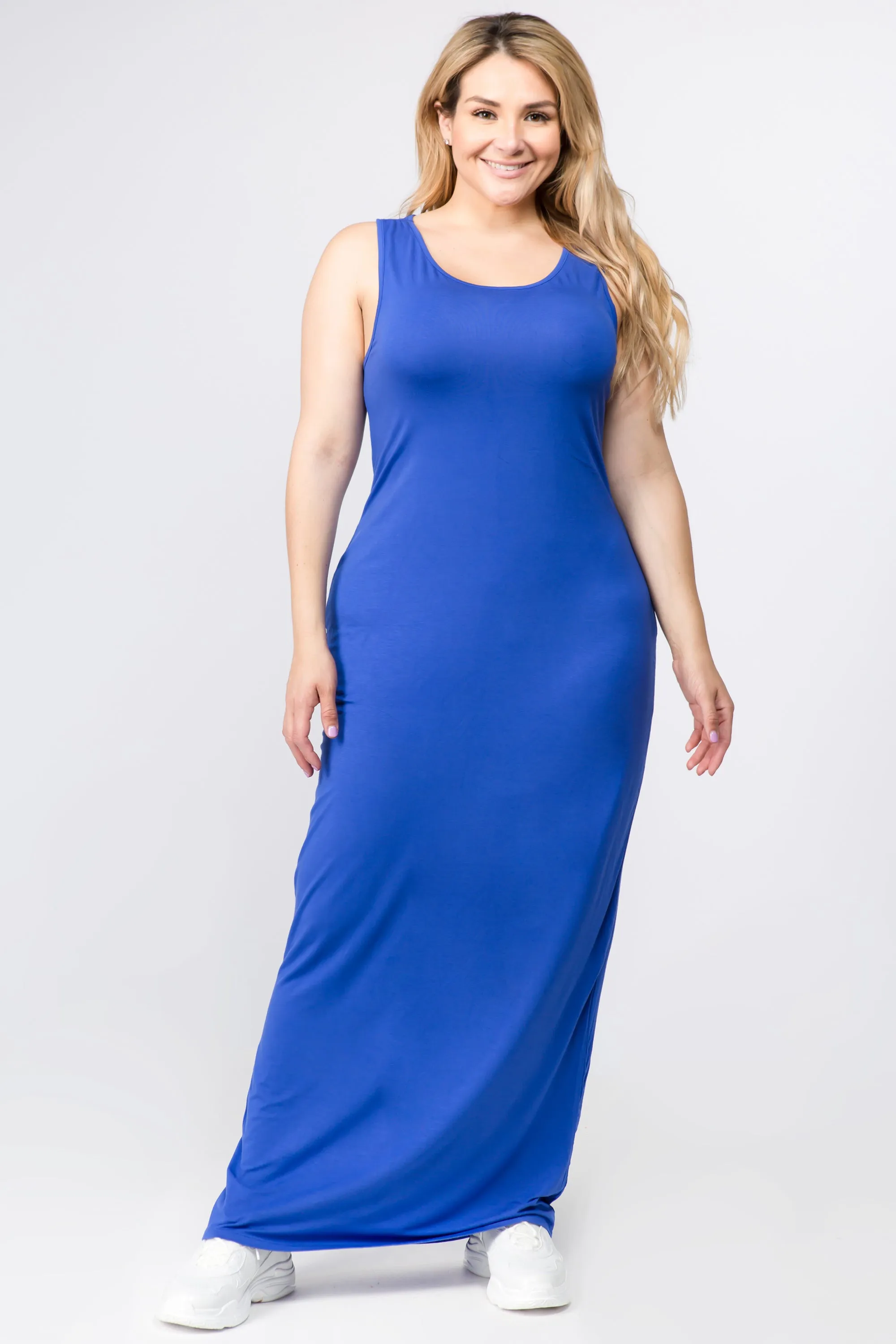 Plus Size Easy Breezy Tank Maxi Bodycon Dress