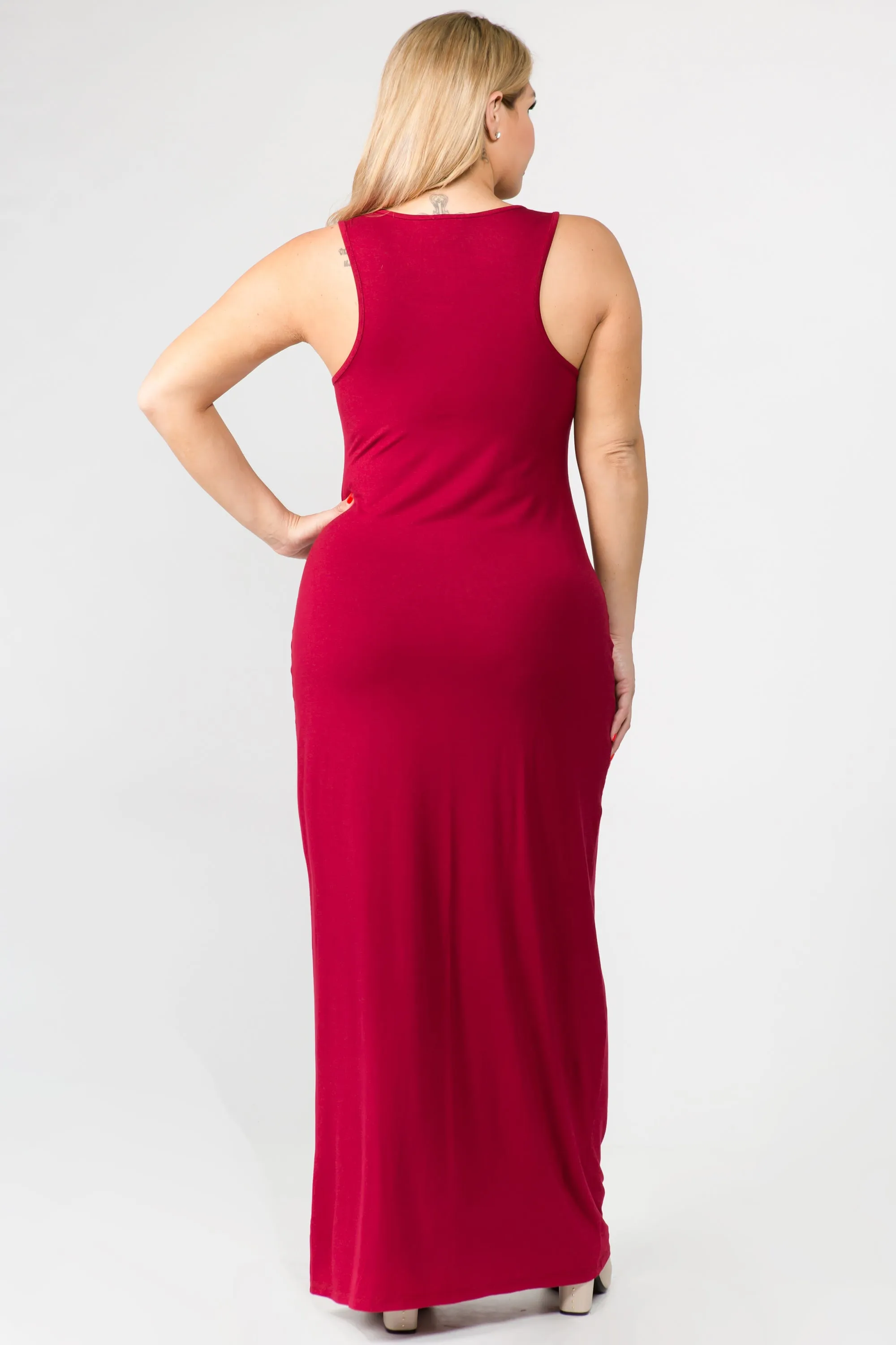 Plus Size Easy Breezy Tank Maxi Bodycon Dress