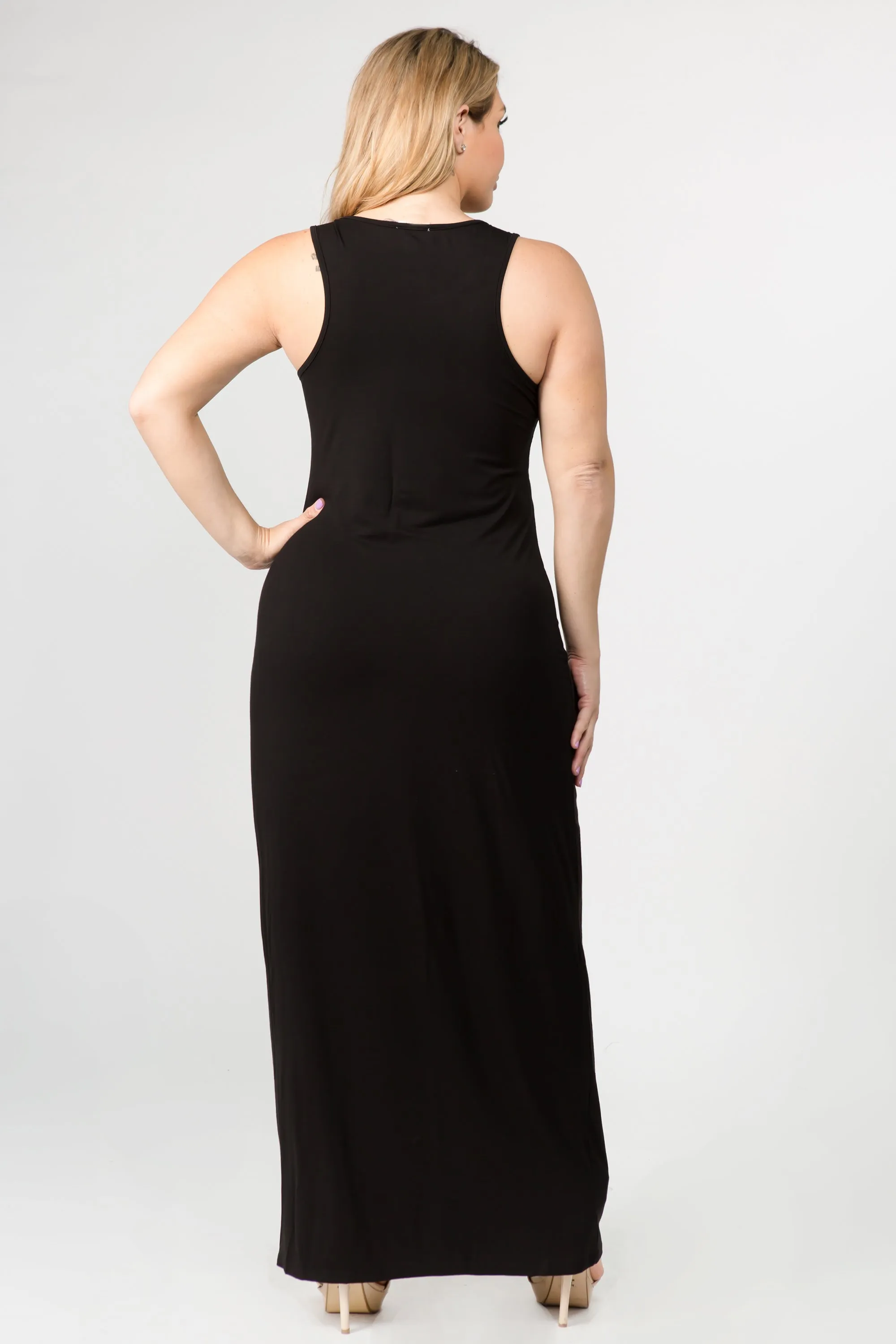 Plus Size Easy Breezy Tank Maxi Bodycon Dress