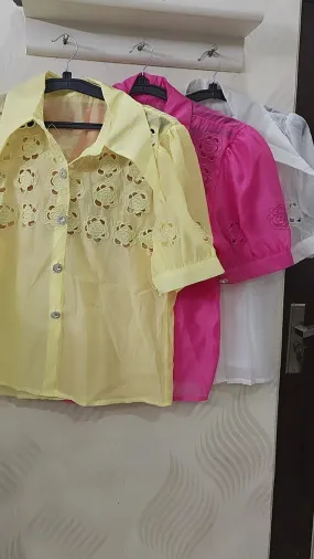 Premium cutwork shirts