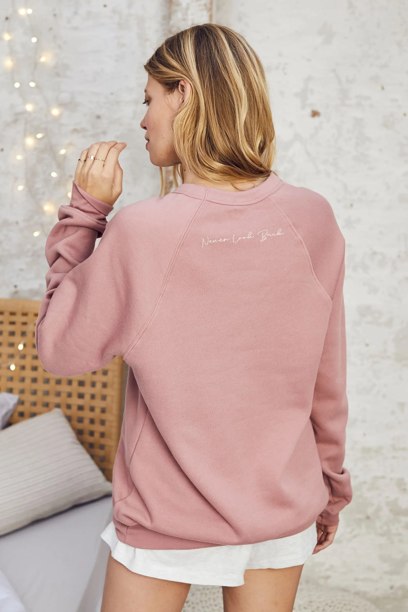 "Never Look Back" Relaxed Sweater