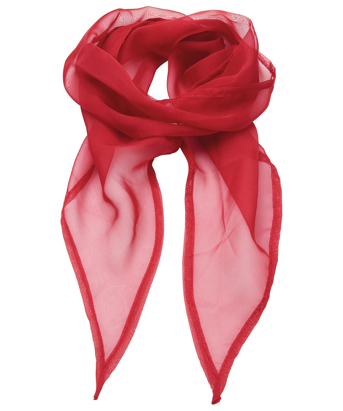 Red - 'Colours' Chiffon scarf