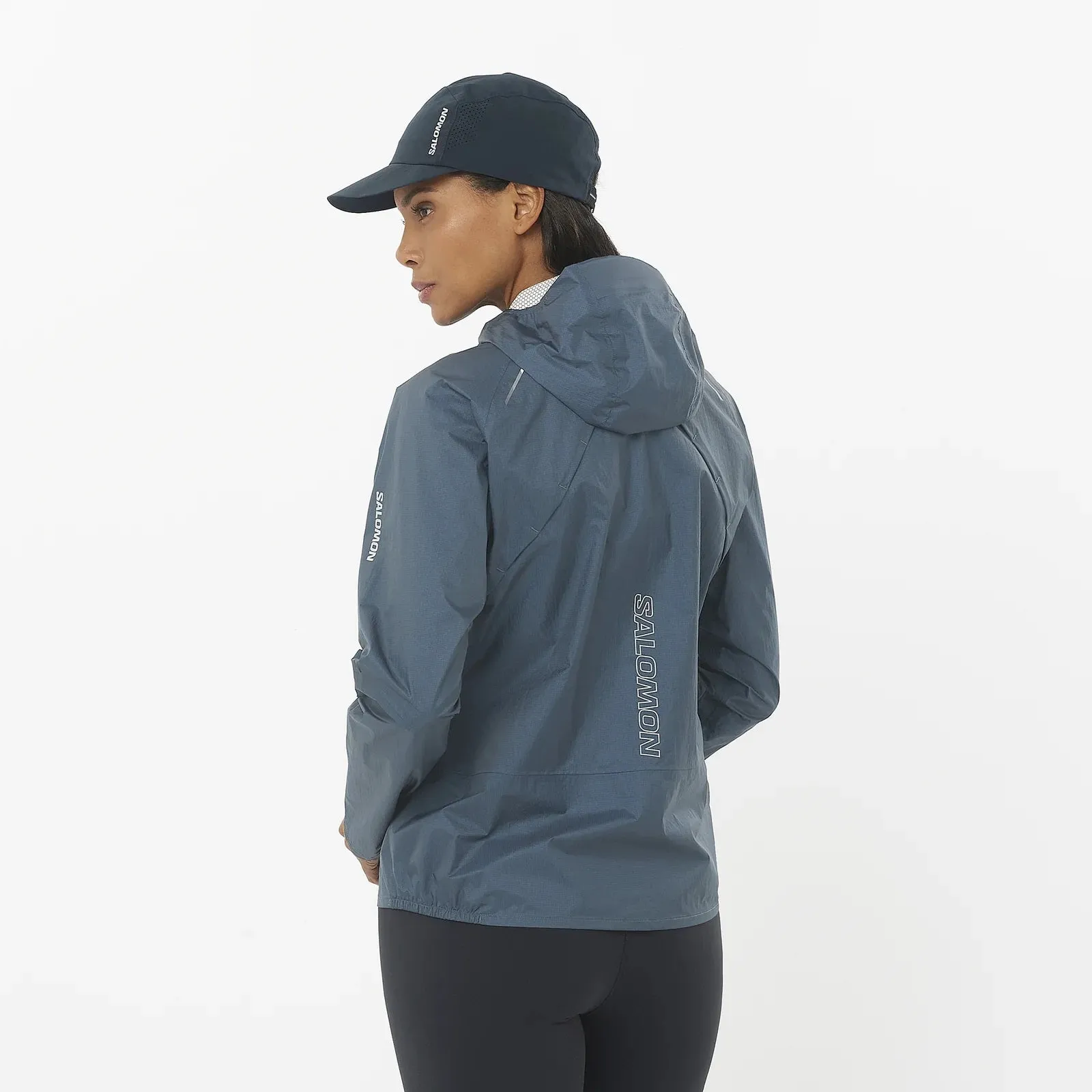 Salomon Bonatti Waterproof Jacket | Midnight Navy | Womens