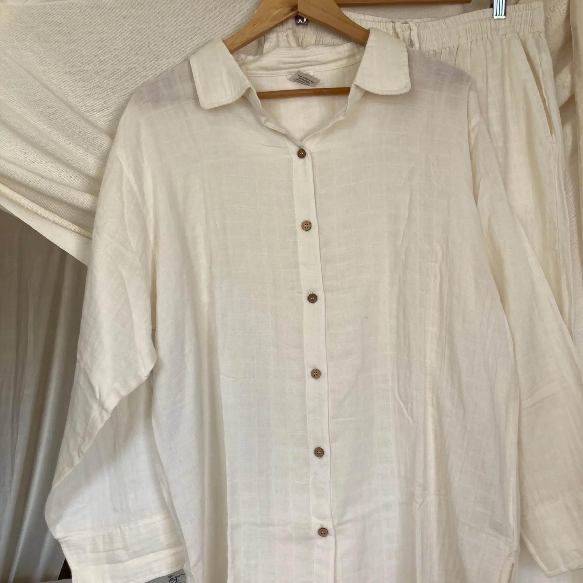 Soft Muslin Long Sleeve Shirt