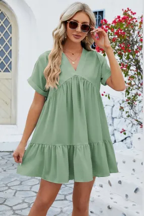 Sunny Afternoon Short Sleeve Casual Dresses