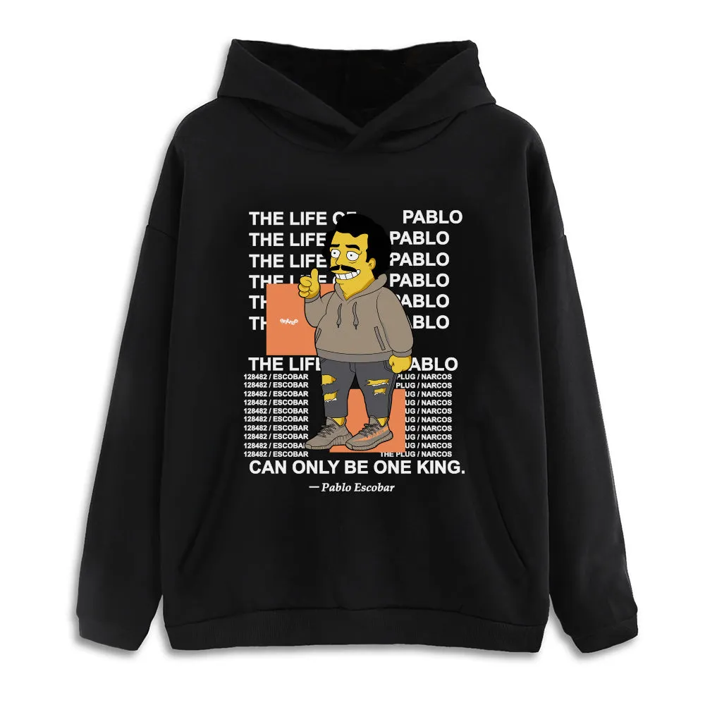 The Life Of Pablo Drop Shoulder Black Pullover Hoodie