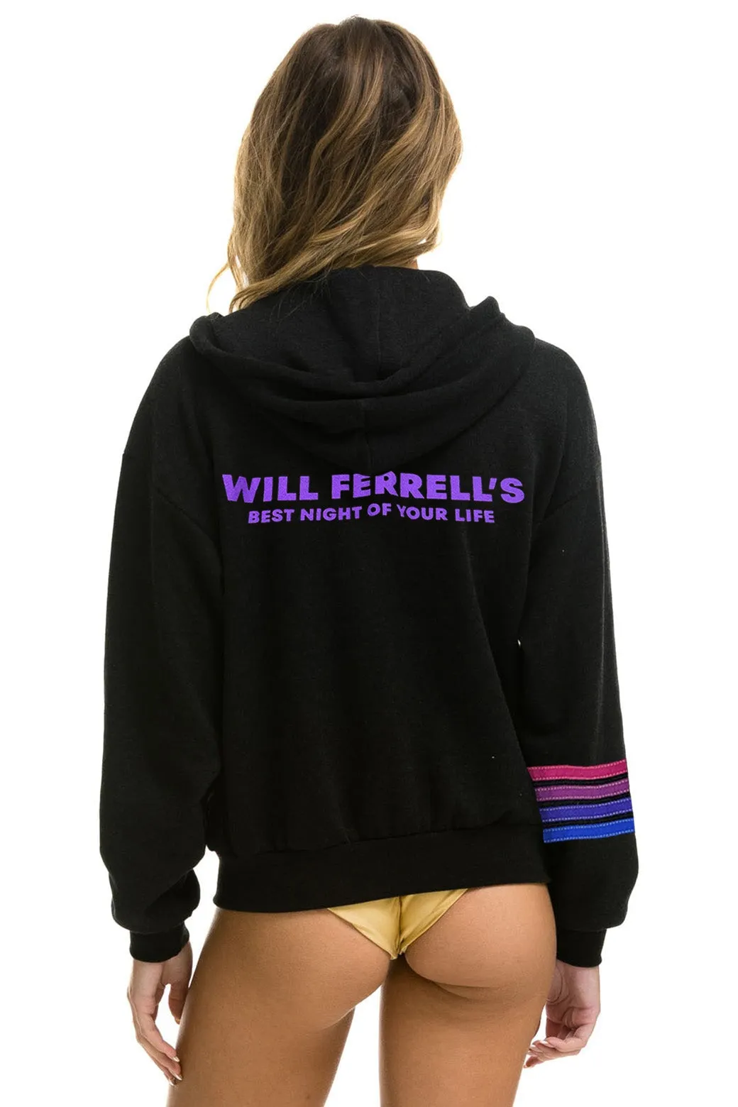 WILL FERRELL 2023 RELAXED ZIP HOODIE - BLACK