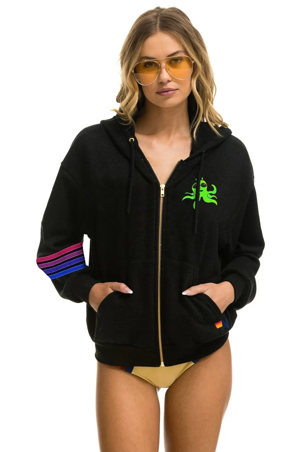 WILL FERRELL 2023 RELAXED ZIP HOODIE - BLACK