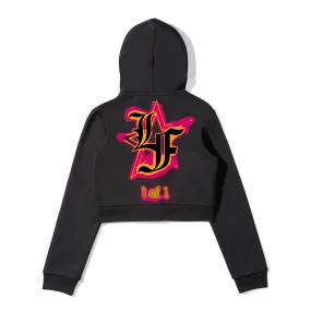 Women's Cropped Zip Hoodie