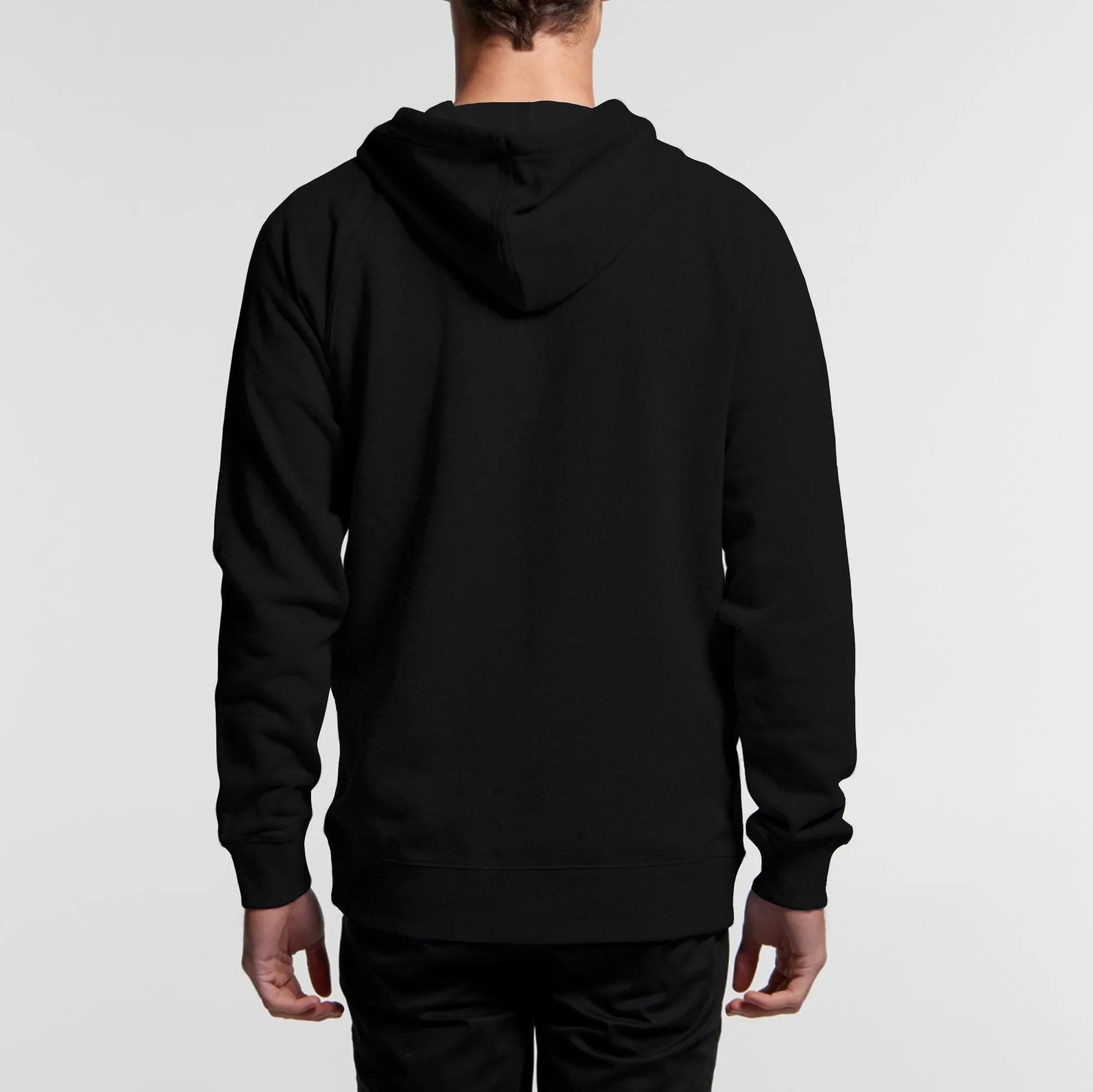 Zip Hoodie in Black